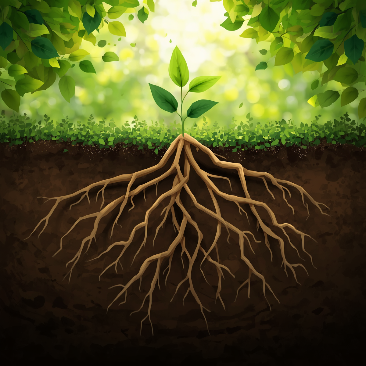 Grounding — roots and earth