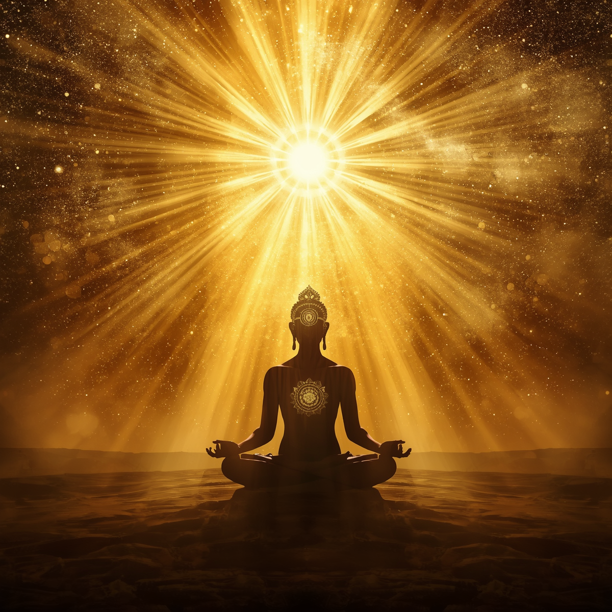 Protection — golden light and crown chakra